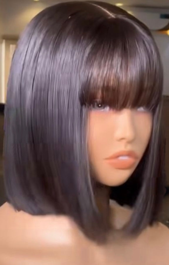 Bang Bang Bob Wig Uk - single donor fringe bob|The Haute Fringe Factor 10 inches