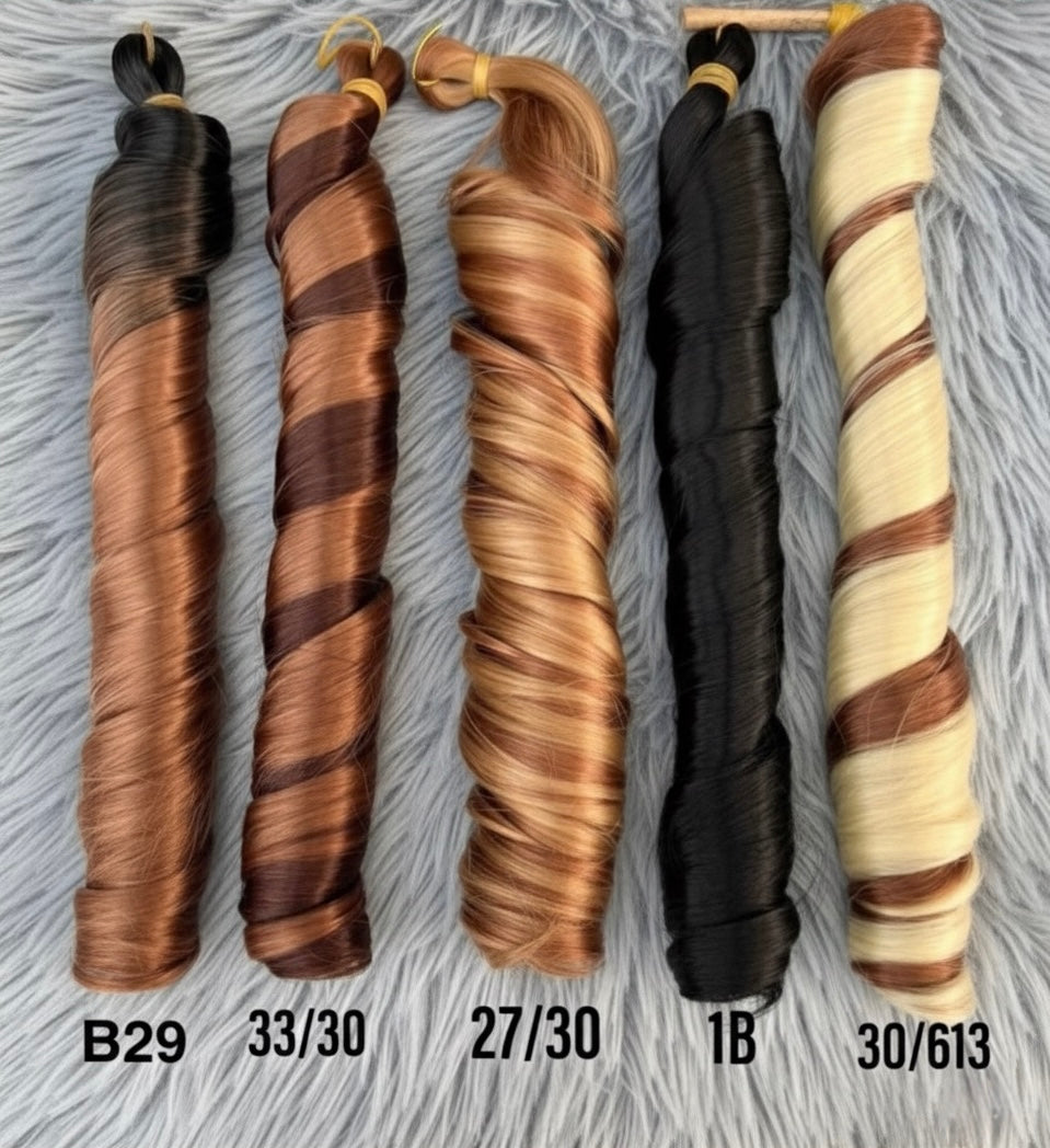 French Curls Braiding Hair Extensions | Pack of 3 Bundles | 150g Each | Premium Quality