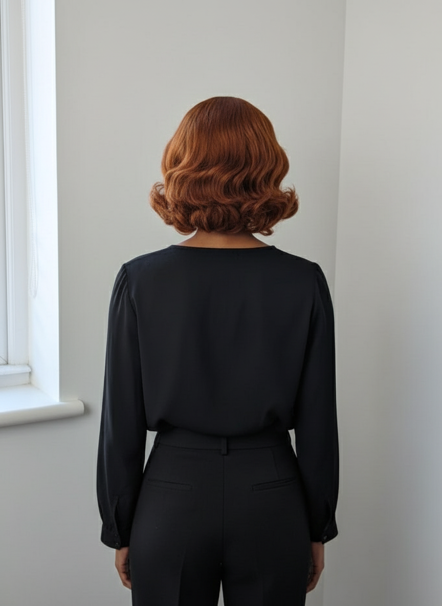 Hollywood Redhead Wig UK | Ginger Spiral Curls 8" | 250g 2x6 Lace | Saafluxurystrands