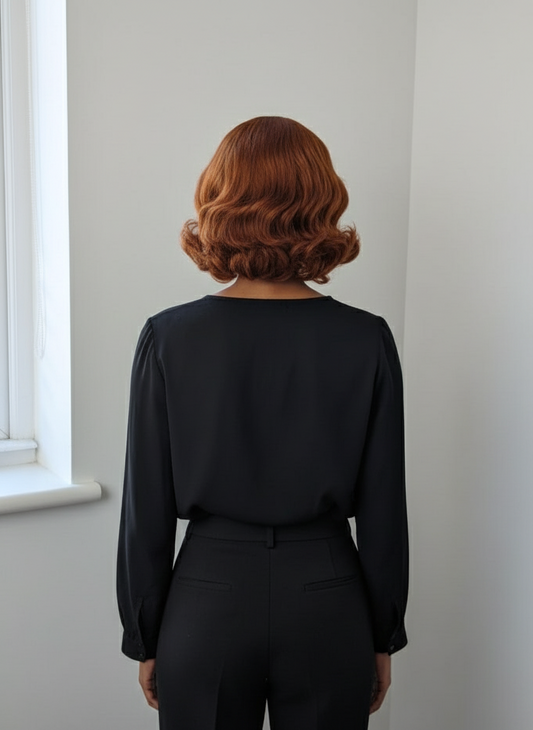 Hollywood Redhead Wig UK | Ginger Spiral Curls 8" | 250g 2x6 Lace | Saafluxurystrands