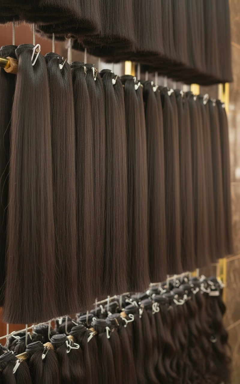 Super Double Drawn|Raw Bone Straight Hair UK | 100g Bundle 20" | Premium Quality Price from £75 Per Bundle| Saafluxurystrands