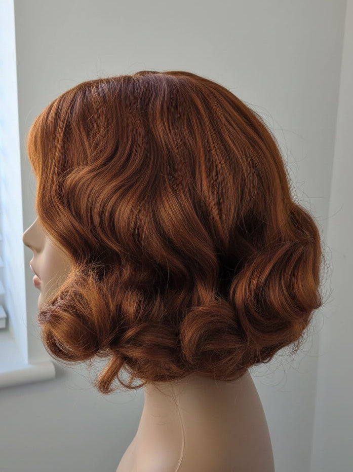 Hollywood Redhead Wig UK | Ginger Spiral Curls 8" | 250g 2x6 Lace | Saafluxurystrands