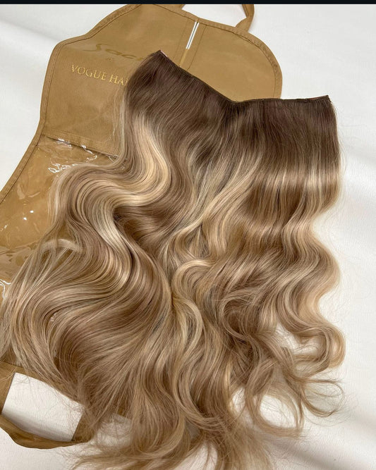 Alpha Blondie Clip Ins UK | Premium Raw Human Hair | 100g Bundle | Saafluxurystrands
